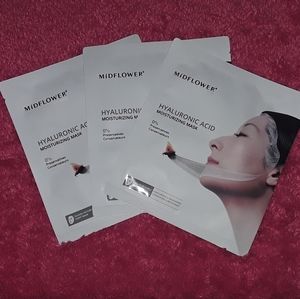 NEW⭐3 Midflower Hyaluronic Acid Moist. Sheet Masks